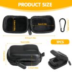 ZORBES® Small Carry Case Lens Protector for DJI Action 5 Pro / 4/3 Accessories, EVA Hard Shell Storage Bag Action Camera Travel Bag with Carabiner, Mini Carrying Bag for DJI Osmo Action - Image 3