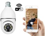 TP PLUS 3MP WiFi Light Bulb Security Camera | 360 Degree Pan Tilt Zoom | Night Vision | Two Way Audio | Wireless CCTV Bulb Camera (Light Camera) - Image 4