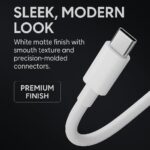 Samsung 25W PD 3.0 Type C Fast Charging Adapter with 3.3 Ft Cable for Galaxy M17|M07|M36|M06|A55|A35|F06|S25 fe|S22|S24|F36|F16|M35|S23|A06|S25 Plus|Tab S11/S10 Lite|USB C 25w Quick Adaptor, White - Image 3