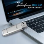 PNY Elite Steel 128GB USB 3.2 Pen Drive | Flash Drive - Silver - Image 4