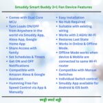 Smuddy 3+1 Fan Node WiFi Retrofit Smart Switch For Home Automation Module- Made in India- Dual Core MCU- Works Online/Offline- Set Schedules/Timers– Get Notifications– Works with Alexa & Google - Image 6