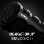 Rode Podmic USB Versatile Dynamic Broadcast Microphone with XLR and USB Connectivity for Podcasting, Streaming, Gaming, Music-Making and Content Creation - Image 5
