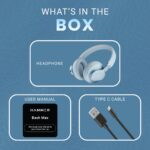 HAMMER Bash Max Over The Ear Wireless Bluetooth Headphones with Mic, Button Control, Deep Bass, Upto 40 Hours Playtime, Bluetooth 5.3, Type C Charging, Comfort Fit, Workout/Travel (Blue) - Image 7