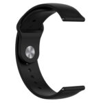 ACM Watch Strap Silicone Belt 22mm compatible with Noise Colorfit Quad Call Smartwatch Sports Band Black - Image 3