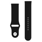 ACM Watch Strap Silicone Belt 22mm compatible with Noise Colorfit Quad Call Smartwatch Sports Band Black - Image 5