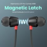 Portronics Harmonics Z11 Pro in-Ear Bluetooth Earphone Neckband with Vibration Alert & Magnetic Latch (ON/Off), Upto 35 Hours Playtime,HD Call Clarity, BT 5.4V, Type C Fast Charging(Black) - Image 4