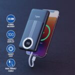 Unix 10000mAh Slim Power Bank, 22.5W Fast Charging, Dual Output, Type C PD (Input & Output), Quick Charge, Li-Polymer, Multi-Layer Protection for iPhone, Anrdoid & Other Devices (UX-1534) (Black) - Image 6