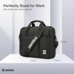 14L Professional Office Bag | Stylish Messenger Bag for Man | Up to 15.6'' | 3X Water-Resistant | Rainproof Zippers | Tablet Sleeve & Multiple Organisers | Premium Laptop Bags for Men & Women - Image 4