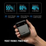 URBN 10000 mAh 35W Mini Volt Power Bank | Dual Output | PD + QC Compatible | Two-Way Fast Charge | Pass-Through Charging | for MacBook Air, iPhone, Samsung, Android & More (Grey) - Image 4