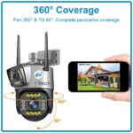 IFITech 4MP+4MP Dual-Lens Outdoor CCTV Camera | Smart Home Security Camera with Ethernet & 4G/5G SIM Card Connectivity | 360° Coverage | Two-Way Audio | Color Night Vision | Easy Setup | Made in India - Image 4