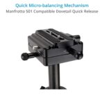 FLYCAM Redking Telescopic Handheld Camera Stabilizer w Dovetail Quick-Release. for Video & Film Cameras up to 7kg / 15lb. 3-Axis Rotational Control, Easy Vertical Counterbalance. (FLCM-RK) - Image 3