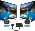 SKPM VGA to VGA & HDMI Splitter/Adapter with 3.5 mm Audio Cable for PC,DVD,Gaming Console etc. Media Streaming Device .(Black) TD-290TC - Image 3