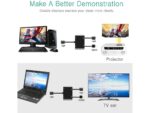 SKPM VGA to VGA & HDMI Splitter/Adapter with 3.5 mm Audio Cable for PC,DVD,Gaming Console etc. Media Streaming Device .(Black) TD-290TC - Image 4