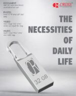 CROSS 2.0 USB Pen Drive with Metal Body - Silver | External Storage Device | Compatible with Laptop, Desktop, Projector, Car, Audio (32 GB, 2.0 USB PENDRIVE) - Image 5
