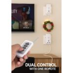Blackt Electrotech BT16H | 3-Pin Wireless RF Remote Control Power Outlet Switch Socket | 230V 10A Plug with 1 Remote | 100m Range | for Light, Fan, TV & Appliances (2 Socket + 1 Remote) - Image 3