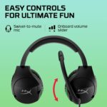 HyperX Cloudx Stinger Gaming Headphones, 3.5Mm Wired Connectivity, 40Mm Sound Drivers, Lightweight, Over Ear, Swivel-to-Mute Mic, Xbox-Licensed, Signature Memory Foam, Black-Green, 275G, 4P5K1AA - Image 4