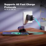 AILKIN 65W GAN Charger PD Type C & USB Fast Adapter with Multi Port Charging GaN Technology for iPhone 16/16 Plus/16 Pro/16 Pro Max,iPhone 15/14/13/12 Series, Samsung and Other Devices (Black) - Image 6