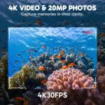 AKASO EK7000 Pro 4K Action Camera with Touch Screen EIS 131ft Waterproof Camera Remote Control Underwater Camera with Waterproof Floating Hand Grip Bundle - Image 3