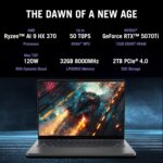ASUS ROG Zephyrus G14,AMD Ryzen AI 9 HX 370 Gaming Laptop(RTX 5070 Ti -12GB/110W TGP/32GB/2TB/3K OLED/14/120Hz/Windows 11/M365 Basic (1Year)*/Office Home 2024/Eclipse Gray/1.57 Kg) GA403WR-QS123WS - Image 4