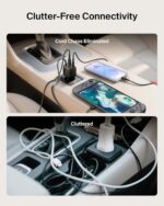 Belkin USB C Car Charger 75W w/ 30in Retractable USB C Cable - iPhone Charger, Compatible with iPhone 16 & 15 Series, Galaxy S25 Series, AirPods, Tablet, MacBook, Chromebook, etc. - Travel Essentials - Image 5