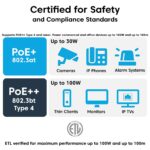 Sounce Professional Cat6 UTP 5 Meter Network Patch Cable High Speed 550 MHz Internet Cord Snagless RJ45 Connector For Office Home Server Room Installation Smart Home Console - White - Image 6
