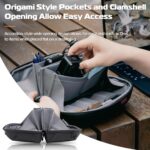 ULANZI Synthetic Traker Tech Pouch Mini,Bp06 Storage Bag 2L,Electronics Organizer,Splash-Resistant Travel Accessory Handle Bag,Gadgets Organizer Pouch,Usb Cable Organizer,Travel Friendly (Black) - Image 3