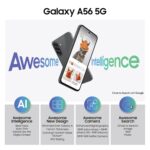 Samsung Galaxy A56 5G (Awesome Graphite, 12GB, 256GB) | Metal Frame | Gemini Live | Awesome Intelligence (AI): Circle to Search, Instant Slo-Mo, Auto-Trim, Object Eraser | Flagship Grade Camera - Image 3