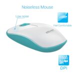 Portronics Key2-A Combo of Multimedia Wireless Keyboard & Mouse, Compact Light-Weight for PCs, Laptops and Smart TV, White - Image 4