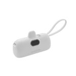 One Life VoltGo Power Bank, 5000mAh, 22.5W Fast Charging, Built-in Cables, LED Display, Black (White) - Image 3