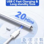 USI 2.0 Stylus Pen for Chromebook - Amazon Fire Max 11/Google Pixel Tablet/Remarkable 2, USI 2.0 Stylus 4096 Sensitivity Rechargeable for Lenovo/Acer/HP, Lenovo Chromebook Duet 3 - Image 5