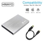 2.5'' HDD 500GB Ultra Slim Portable External Hard Drive USB3.0 Storage for Xbox One Console, PC, Laptop, MacBook (Silver) - Image 4