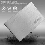 2.5'' HDD 500GB Ultra Slim Portable External Hard Drive USB3.0 Storage for Xbox One Console, PC, Laptop, MacBook (Silver) - Image 5
