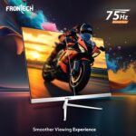 FRONTECH 32 Inch Ultima Series LED Monitor | Refresh Rate 75Hz,IPS Panel | Full HD 1080p,Wall Mountable Slim & Stylish Design | HDMI & VGA Ports, Built-in Speaker (MON-0069,White) - Image 3