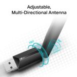 TP-LINK AC1300 Archer T3U Plus High Gain USB 3.0 Wi-Fi Dongle, Wireless Dual Band MU-MIMO WiFi Adapter with High Gain Antenna, Supports Windows 11/10/8.1/8/7/XP/MacOS - Image 4