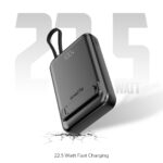 Onelife Fluxor 10000 mAh Power Bank – 22.5W Fast Charging, 15W Wireless Charger, Digital Display, Multi-Layer Safety – Compatible with iPhone 12 to iPhone 17 & Qi-Enabled Devices (Black) - Image 5