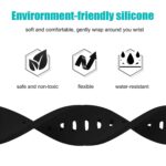 ACM Watch Strap Silicone Belt 22mm compatible with Fire-Boltt Talk 2 Bsw042 Smartwatch Casual Classic Band Black - Image 4