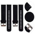 ACM Watch Strap Silicone Belt 22mm compatible with Fire-Boltt Talk 2 Bsw042 Smartwatch Casual Classic Band Black - Image 5