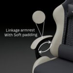 Spawn Gaming Chair | Lumbar Cushion | Breathable Fabric | Ergonomic Gaming and Office Chair for Work| Study Chair with Linked Armrests | 135 Degree Recline | Adjustable Headrest - Image 4