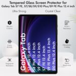Robustrion Tempered Glass for Samsung Galaxy Tab S9 FE Plus / S9 Plus / S10 Plus / S8 Plus / S7 FE 12.4 inch Screen Protector Guard for Samsung S9 FE+ / S10+ / S9+ / S8+ /S7+/ S7 FE Tablet - Pack of 1 - Image 4