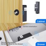 CODACE RFID Electronic Cabinet Lock, Smart NFC Drawer Locks, Hidden Card Lock for Wooden Cabinet Cupboard Drawer Furniture - Image 5