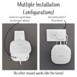 The Eero Genie for eero 6+, eero 6, and Mesh Wi-Fi: Wall Mount Outlet Holder Stand | Lowest Profile | Open Access | Multiple Install Options | Horizontal Outlets | Design Winner! (3-Pack) - Image 6