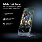 AGARO Elegant Wireless Charger, 15W, Qi-Certified, Charging Stand for iPhone 15/15 Plus/15 Pro/15 Pro Max, 14/14 Plus/14 Pro/14 Pro Max & 13/12/11 Series - Image 6