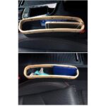 Automaze Car Seat Storage Pockets Box Pu Leather Seat Gap Filler Organiser For Car Interior & Keys, Cards, Phone Coins Etc (Beige), Automobiles - Image 3