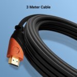 Zebronics HDMI 2.0 Cable with ARC, 4K@60Hz UHD, 3 Meter, 18 Gbps High Speed Data Transmission, Supports 3D, ARC, CEC, 32 Audio Channels, Male-to-Male (HAA3020A) - Image 4