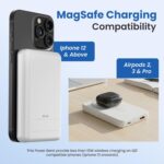 EVM EnMag Ace P0301 10000mAh Power Bank – 15W Wireless Charging, 22.5W Fast Charging, Magnetic Compatible-(EVM P0301-White)-2 Year Warranty - Image 3