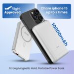 EVM EnMag Ace P0301 10000mAh Power Bank – 15W Wireless Charging, 22.5W Fast Charging, Magnetic Compatible-(EVM P0301-White)-2 Year Warranty - Image 4