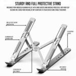Lapster Ergonomic Portable Aluminium Laptop Stand - Image 3