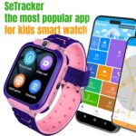 GameSir Q18 Kids Smart Watch 1.44" TFT Display 3G / 4G SIM Support, Learning & Gaming Apps, Gift Watch, Waterproof, LBS Tracking/GPS, 2 Way Calling Smart Watch for Boys & Girls (Pink) - Image 3