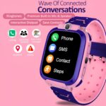 GameSir Q18 Kids Smart Watch 1.44" TFT Display 3G / 4G SIM Support, Learning & Gaming Apps, Gift Watch, Waterproof, LBS Tracking/GPS, 2 Way Calling Smart Watch for Boys & Girls (Pink) - Image 5