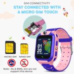 GameSir Q18 Kids Smart Watch 1.44" TFT Display 3G / 4G SIM Support, Learning & Gaming Apps, Gift Watch, Waterproof, LBS Tracking/GPS, 2 Way Calling Smart Watch for Boys & Girls (Pink) - Image 7